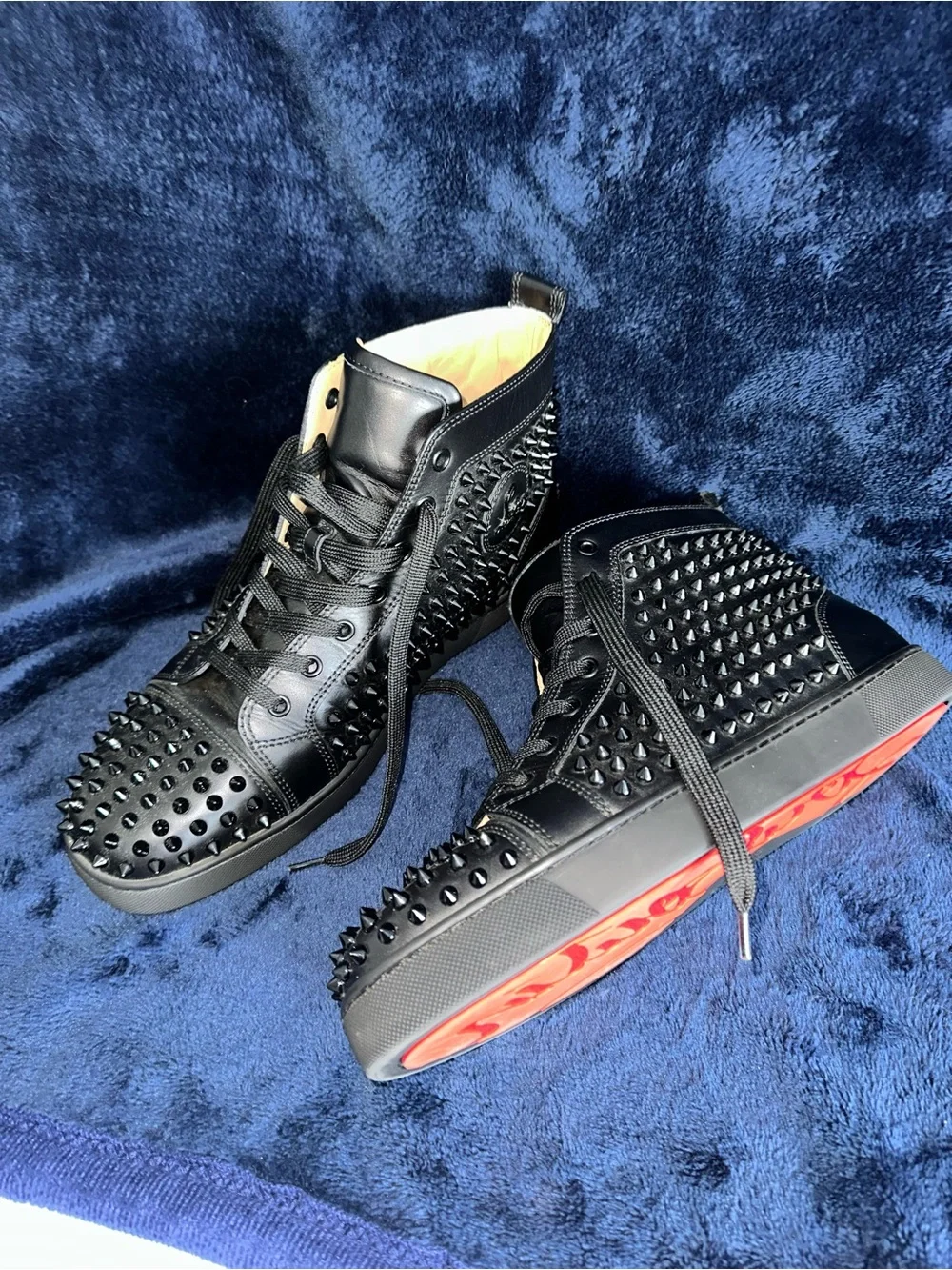 Christian Louboutin black leather